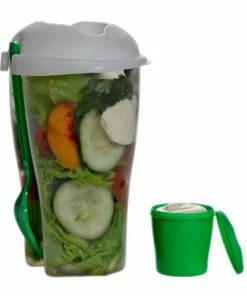 TVTimeDirect Salad Fresh Salad To Go W/ Dressing Container And Fork (Single) Kitchen