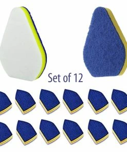 TVTimeDirect Laundry And Cleaning Clean Reach Cleaning Scrubber Replacement Heads - Set Of 12