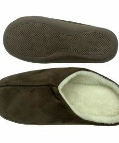 TVTimeDirect Clothing & Accessories Serenis Men's Memory Foam Slippers, Brown- Medium