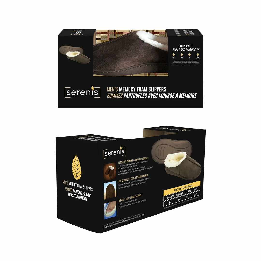 TVTimeDirect Clothing & Accessories Serenis Men's Memory Foam Slippers, Brown- Medium 5 TVTimeDirect Clothing & Accessories Serenis Men's Memory Foam Slippers, Brown- Medium
