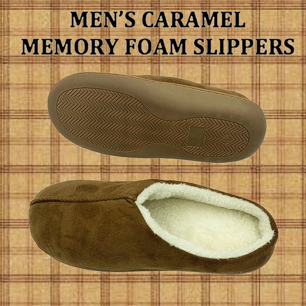 TVTimeDirect Serenis Men's Memory Foam Slippers, Taupe- Large 3 TVTimeDirect Serenis Men's Memory Foam Slippers, Taupe- Large