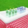 TVTimeDirect Houseware Inflatable Serving Bar - White - 52" X 25"