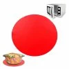 TVTimeDirect Kitchen Silicone Microwave Spill Mat - Red - 11.75 In.