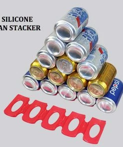 TVTimeDirect Kitchen Silicone Stacker For Soda Cans And Wine Bottles