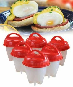TVTimeDirect Kitchen Silicone Egg Boiler By TV Time Direct, Set Of 6