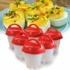 TVTimeDirect Kitchen Silicone Egg Boiler By TV Time Direct, Set Of 6