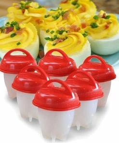 TVTimeDirect Kitchen Silicone Egg Boiler By TV Time Direct, Set Of 6
