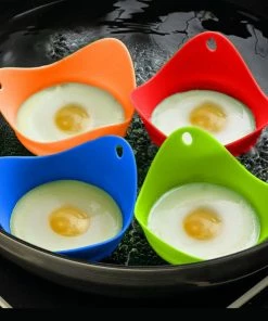 TVTimeDirect Silicone Egg Poachers- Set Of 4 Kitchen