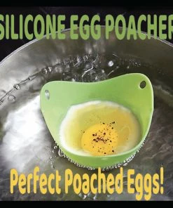 TVTimeDirect Silicone Egg Poachers- Set Of 4 Kitchen