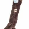 TVTimeDirect Pets Skinneeez Big Bite Stuffing Free - Toy Bear (Brown)