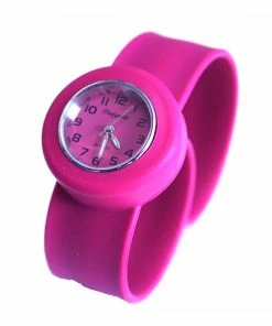 TVTimeDirect Toys & Games Silicone Slap Strap Watch- Childrens Size- Dark Pink