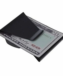 TVTimeDirect Clothing & Accessories Slim Clip - Double Sided Money Clip! (Black Chrome) Two Pack