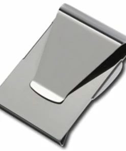 TVTimeDirect Clothing & Accessories Slim Clip - Double Sided Money Clip! (B. Chrome)