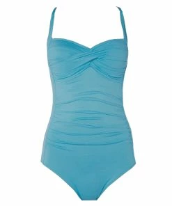 TVTimeDirect Clothing & Accessories Belvia Shapewear SlimSwim Swimsuit (16-18, Turquoise) Large