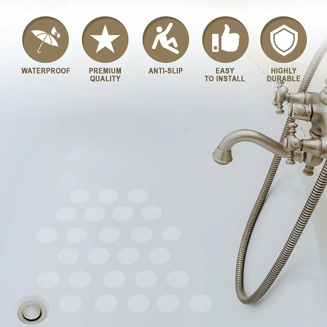 TVTimeDirect The Ultimate Anti-Slip Discs Small White - 2 Pack Bed & Bath 4 TVTimeDirect The Ultimate Anti-Slip Discs Small White - 2 Pack Bed & Bath