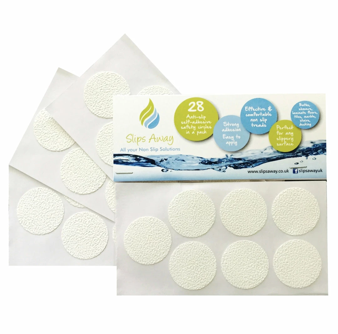 TVTimeDirect The Ultimate Anti-Slip Discs Small White - 2 Pack Bed & Bath 3 TVTimeDirect The Ultimate Anti-Slip Discs Small White - 2 Pack Bed & Bath