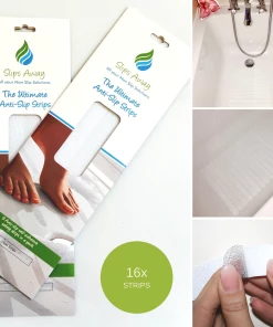 TVTimeDirect Bed & Bath The Ultimate Anti-Slip Strips 2 Pack Clear