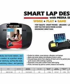 TVTimeDirect Smart Lap Desk With Media Slot (Pink)