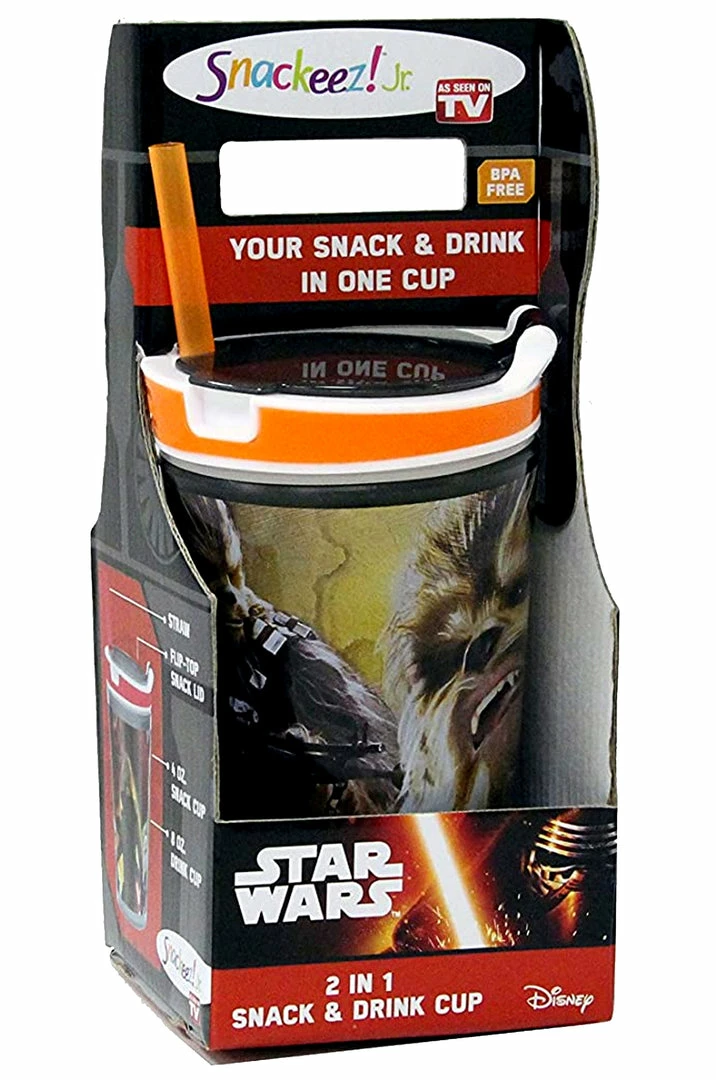 TVTimeDirect Snackeez Jr - 2-in-1 Snack & Drink Cup Star Wars 7 Movie Edition (Chewbacca) 3 TVTimeDirect Snackeez Jr - 2-in-1 Snack & Drink Cup Star Wars 7 Movie Edition (Chewbacca)