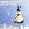 TVTimeDirect Candle By The Hour - 100 Hour Snowman Black Base (20657B) Black Base Candles