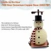 TVTimeDirect Candle By The Hour - 100 Hour Snowman Copper Base (20657BP) Candles
