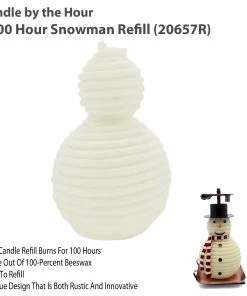 TVTimeDirect Candle By The Hour - 100 Hour Snowman Refill (20657R)