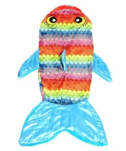 TVTimeDirect Bed & Bath Snuggie Tails Blanket - Rainbow Fish - Deluxe