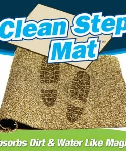 TVTimeDirect Clean Stepping Mud & Dirt Trap Mat- Tan