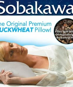 TVTimeDirect Bed & Bath Original Sobakawa Buckwheat Pillow, 19" X 15"-- 2 Pack