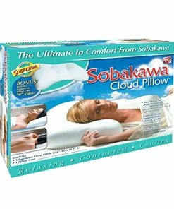 TVTimeDirect Sobakawa Cloud Pillow 12.6" X 18.5" X 3.15" (Two Pack)