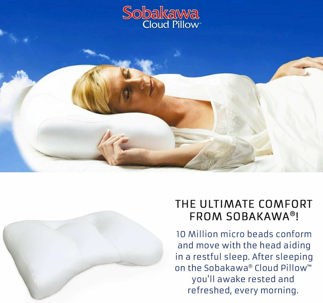 TVTimeDirect Sobakawa Cloud Pillow 12.6" X 18.5" X 3.15" Bed & Bath 5 TVTimeDirect Sobakawa Cloud Pillow 12.6" X 18.5" X 3.15" Bed & Bath