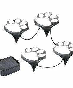 TVTimeDirect Solar LED Pet Paws Animal Prints Outdoor Garden Lights Pathway Pets