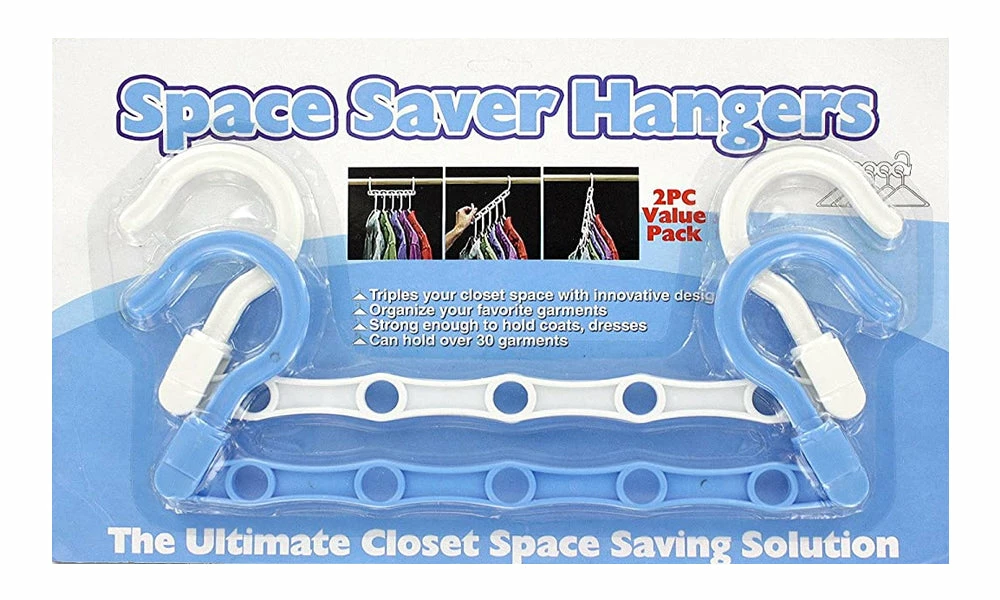 TVTimeDirect Houseware Space Saver Hangers Closet Organizer Triple Room- 2 Pack 3 TVTimeDirect Houseware Space Saver Hangers Closet Organizer Triple Room- 2 Pack