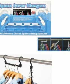 TVTimeDirect Houseware Space Saver Hangers Closet Organizer Triple Room- 2 Pack