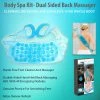 TVTimeDirect Body Spa Kit- Dual Sided Back Massager Foot Sole Massager