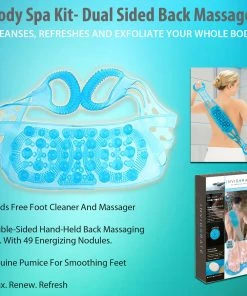 TVTimeDirect Body Spa Kit- Dual Sided Back Massager Foot Sole Massager
