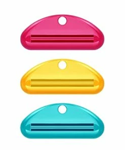 TVTimeDirect Health & Beauty Squeeze It Assorted Color Multipurpose Tube Squeezer, Set Of 3