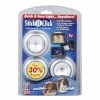 TVTimeDirect Houseware Stick 'N' Click - Peel And Stick LED Lights - Set Of 3 - Silver -MO