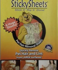 TVTimeDirect Sticky Sheets - Pet Hair Removal System - Single Sheet