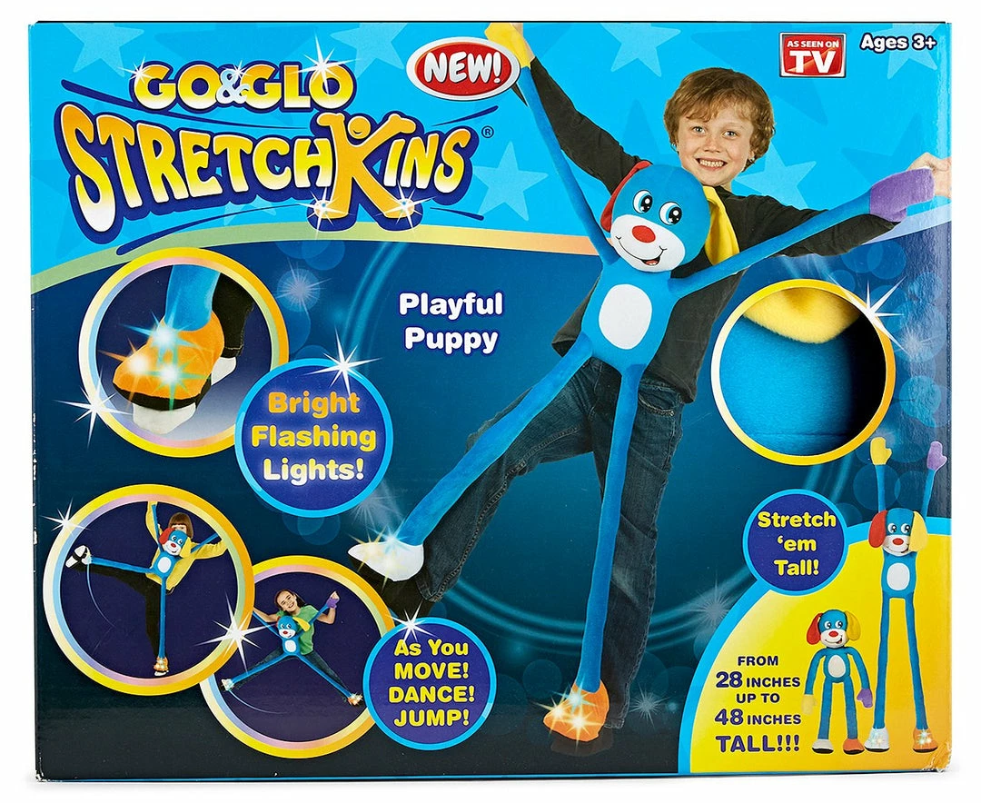 TVTimeDirect Go And Glo Stretchkins - Playful Puppy Toys & Games 4 TVTimeDirect Go And Glo Stretchkins - Playful Puppy Toys & Games