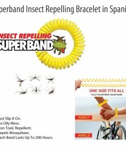 TVTimeDirect Superband Insect Repelling Bracelet In Spanish