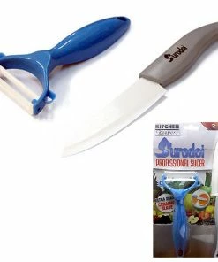 TVTimeDirect Kitchen Keepers Surodoi Ceramic Knife And Peeler Set