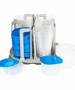 TVTimeDirect Swirl Around Smart Spin Storage Container Organizer System Kitchen