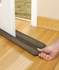 TVTimeDirect Twin Draft Guard For Doors & Windows - Brown Houseware