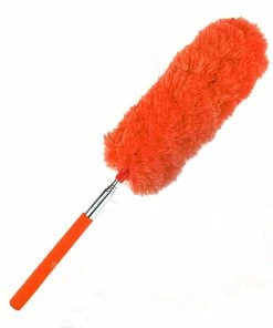 TVTimeDirect Telescoping Small Microfiber Duster - Single - Orange Houseware