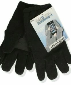 TVTimeDirect Clothing & Accessories Hot Headz PolarEx Essentials- Texting Gloves -Black - Medium