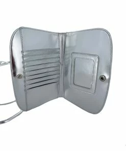 TVTimeDirect Theft ID Protector RFID Purse/Wallet- Silver Clothing & Accessories