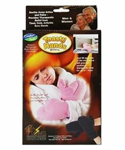 TVTimeDirect Sporting Goods Comfort Pedic Toasty Hands Heated Mittens ( Pink)