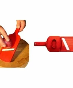 TVTimeDirect All Purpose 5 In 1 Mandolin Slicer - Red