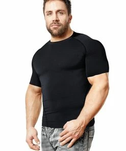 TVTimeDirect Clothing & Accessories T-Sleeve Fit Compression T- Shirt - MEDIUM